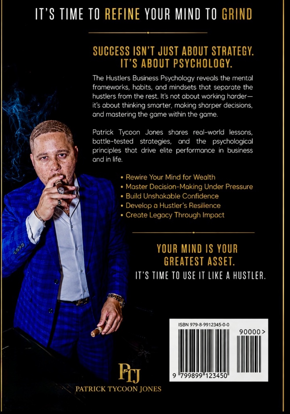 The Hustlers Business Psychology audiobook cover — back